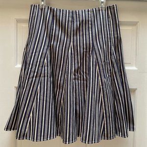 Boden Blue White Striped Skirt 12